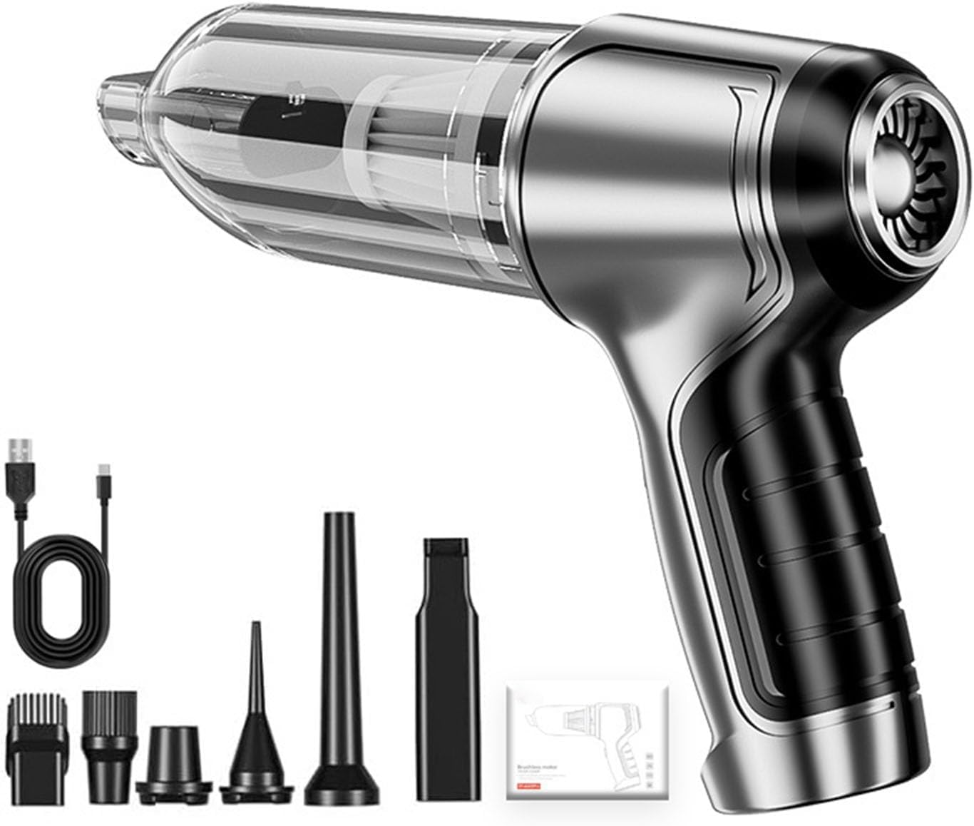 Airified Pro - Portable Air Blower/Car Vaccum,Arifly Pro Car Vacuum,Rechargeable Cordless Vacuum for Car,Strong Suction, for Car and Home (1Set)